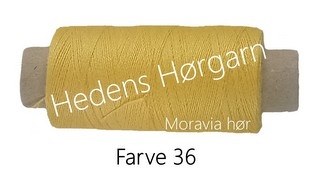 Moravia Hør 40/2 farve 36 Påske gul